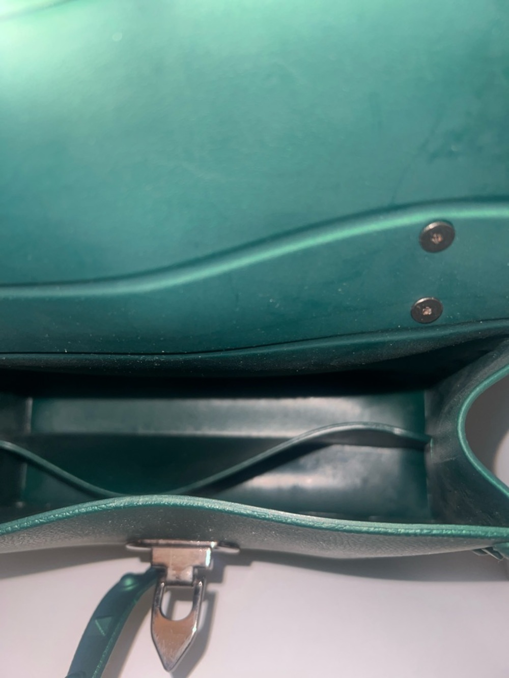 Emerald Studded Top-Handle Sachel - Picture 3 of 3